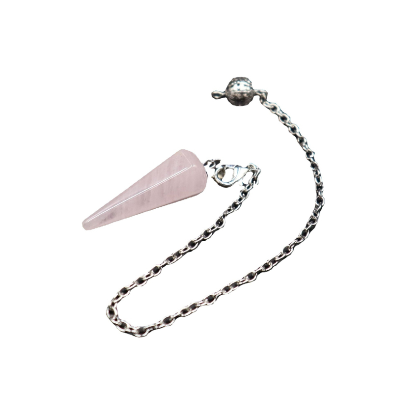 Κολιέ γεωμετρικού κρυσταλλικού κρεμαστού: αμέθιστος, Powder Crystal και κρύσταλλος; γυαλιστερό φινίρισμα