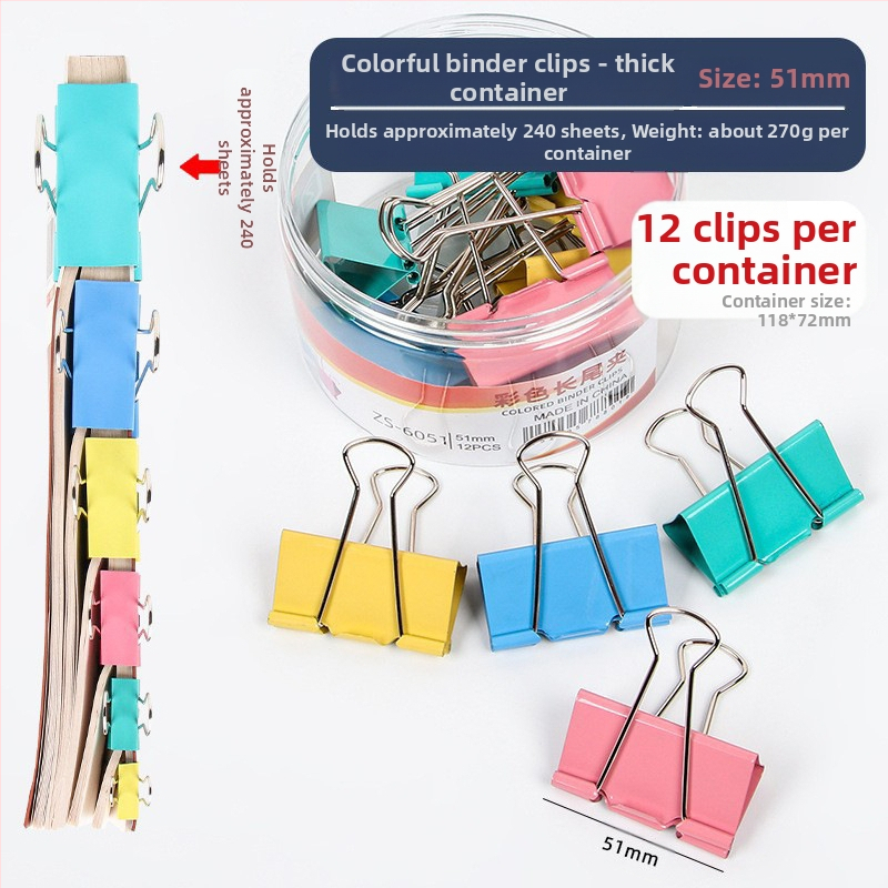 Alive Metāla Garais Klipsis – Biroja Klips, Iepakojums: Biezs Cilindrs / Plāns Caurule