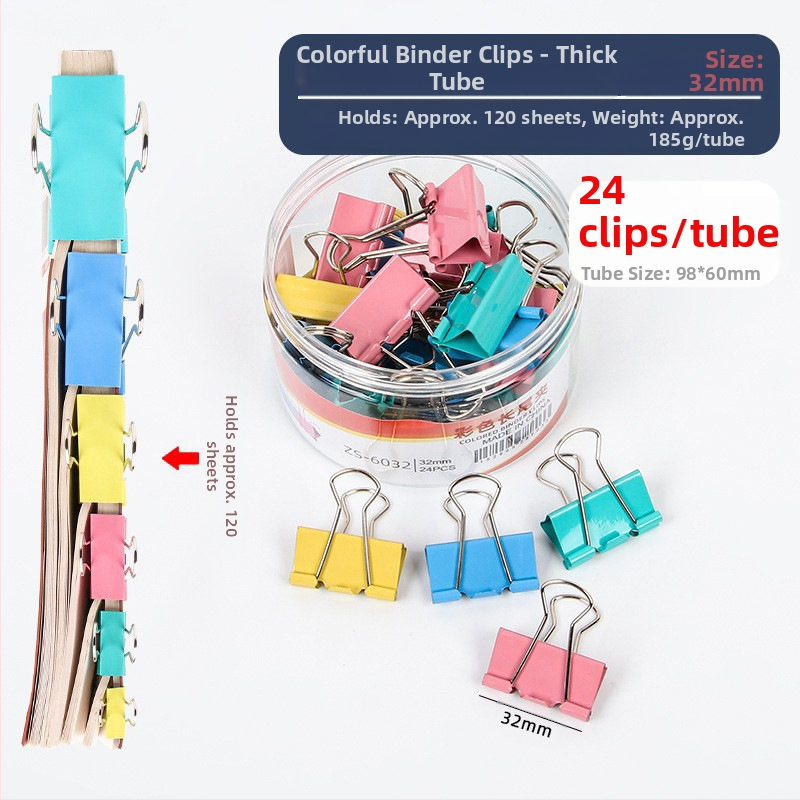 Alive Metāla Garais Klipsis – Biroja Klips, Iepakojums: Biezs Cilindrs / Plāns Caurule