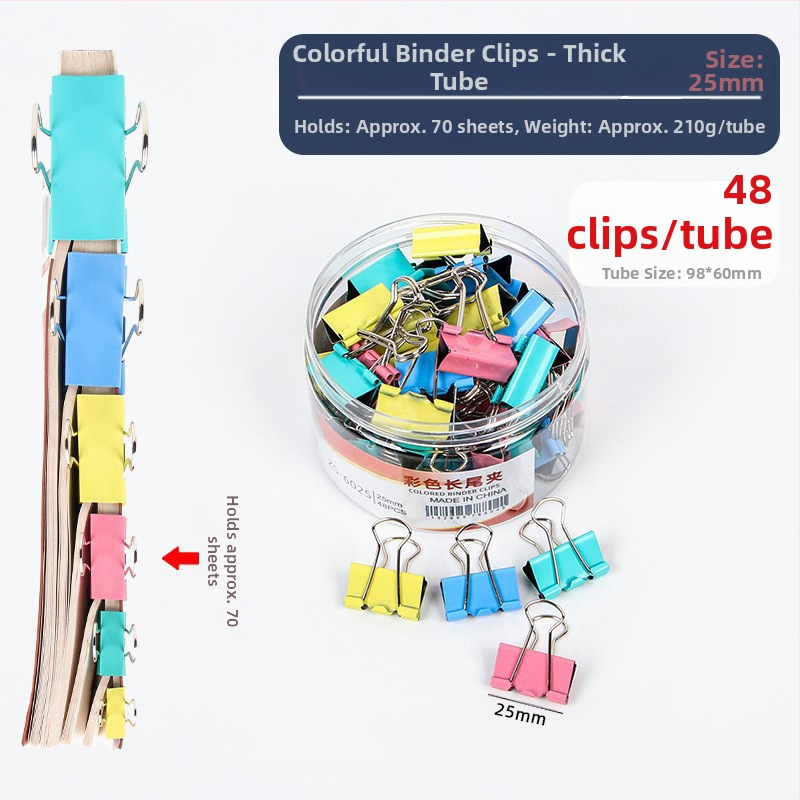 Alive Metāla Garais Klipsis – Biroja Klips, Iepakojums: Biezs Cilindrs / Plāns Caurule