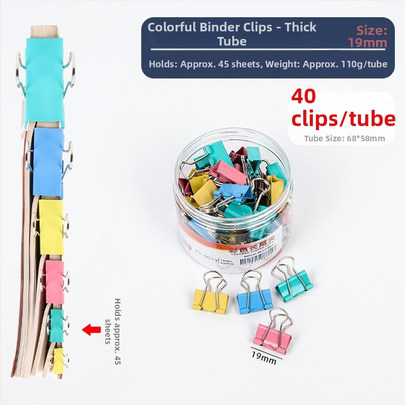 Alive Metāla Garais Klipsis – Biroja Klips, Iepakojums: Biezs Cilindrs / Plāns Caurule