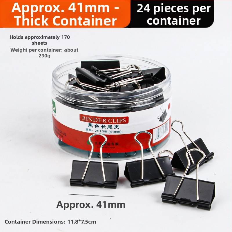 Alive Metāla Garais Klipsis – Biroja Klips, Iepakojums: Biezs Cilindrs / Plāns Caurule