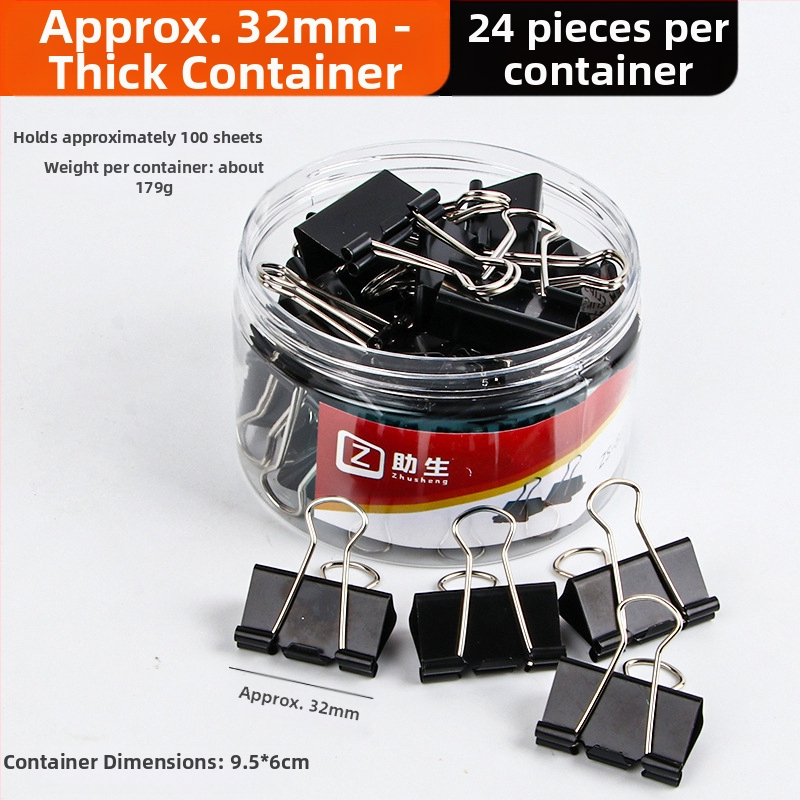 Alive Metāla Garais Klipsis – Biroja Klips, Iepakojums: Biezs Cilindrs / Plāns Caurule