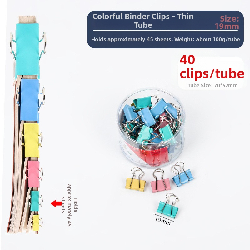 Alive Metāla Garais Klipsis – Biroja Klips, Iepakojums: Biezs Cilindrs / Plāns Caurule