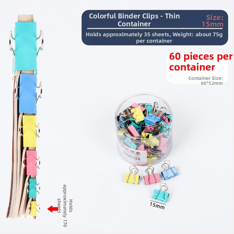 Alive Metāla Garais Klipsis – Biroja Klips, Iepakojums: Biezs Cilindrs / Plāns Caurule