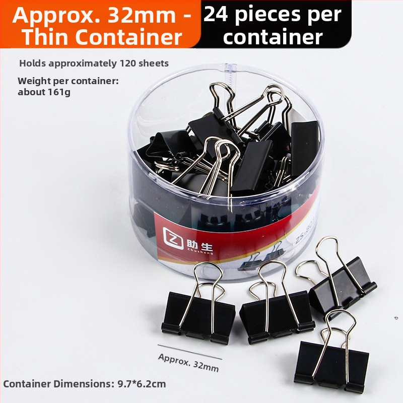 Alive Metāla Garais Klipsis – Biroja Klips, Iepakojums: Biezs Cilindrs / Plāns Caurule