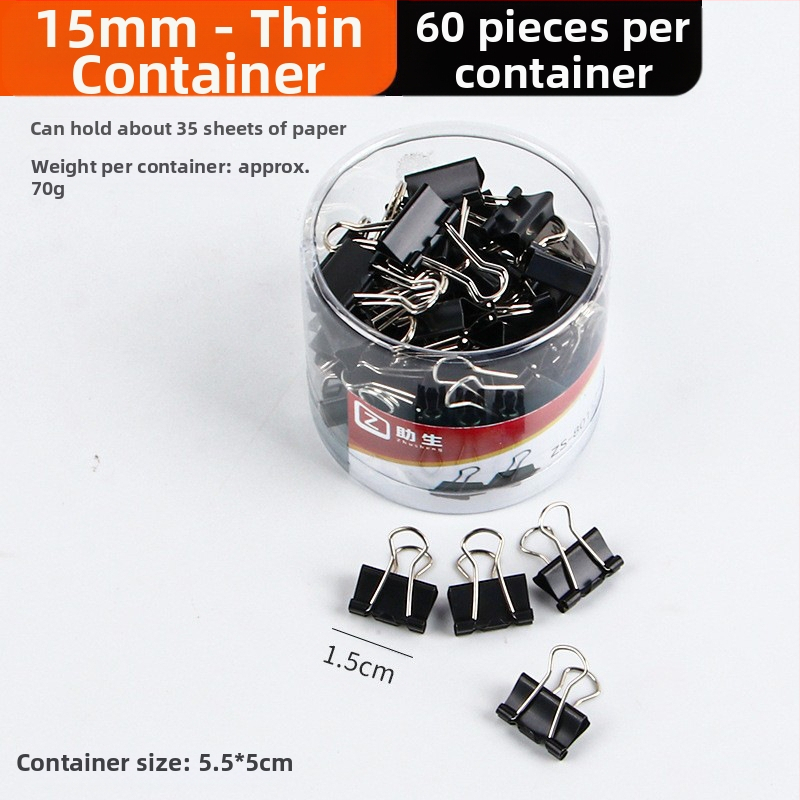 Alive Metāla Garais Klipsis – Biroja Klips, Iepakojums: Biezs Cilindrs / Plāns Caurule