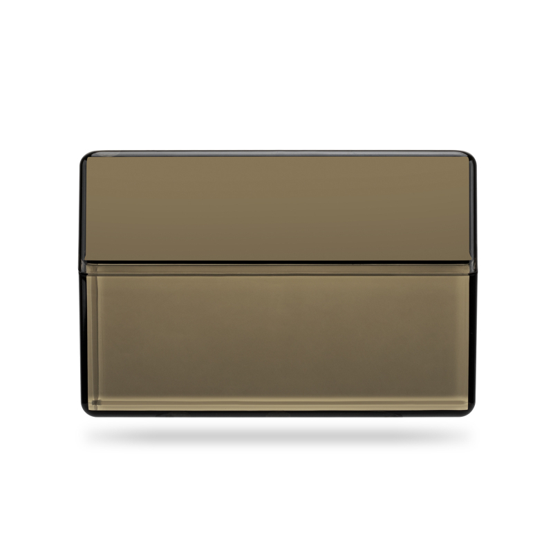 Cigarešu kārba – plastmasas, minimālistiskais dizains; mitrumizturīgs un spiedienizturīgs; 20 cigarešu ietilpība