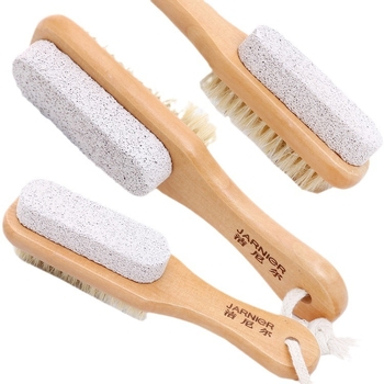 Σετ λίθων μασάζ ποδιών από ασβεστόλιθο με πέτρα σε σχήμα σταγόνας και διπλής όψης βούρτσα - 240 τεμάχια