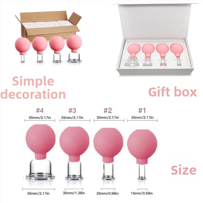 Set za cupping lica sa staklenim čašama, Pat le, 24 kom, 50 g po kom, prilagodljivo