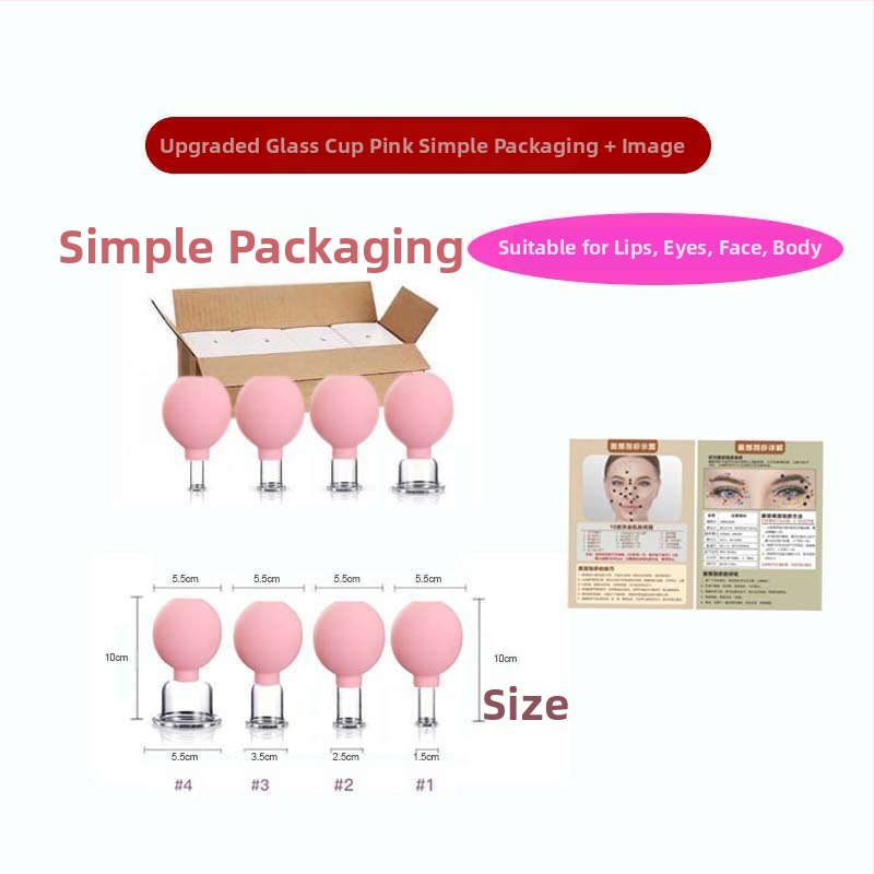 Set za cupping lica sa staklenim čašama, Pat le, 24 kom, 50 g po kom, prilagodljivo