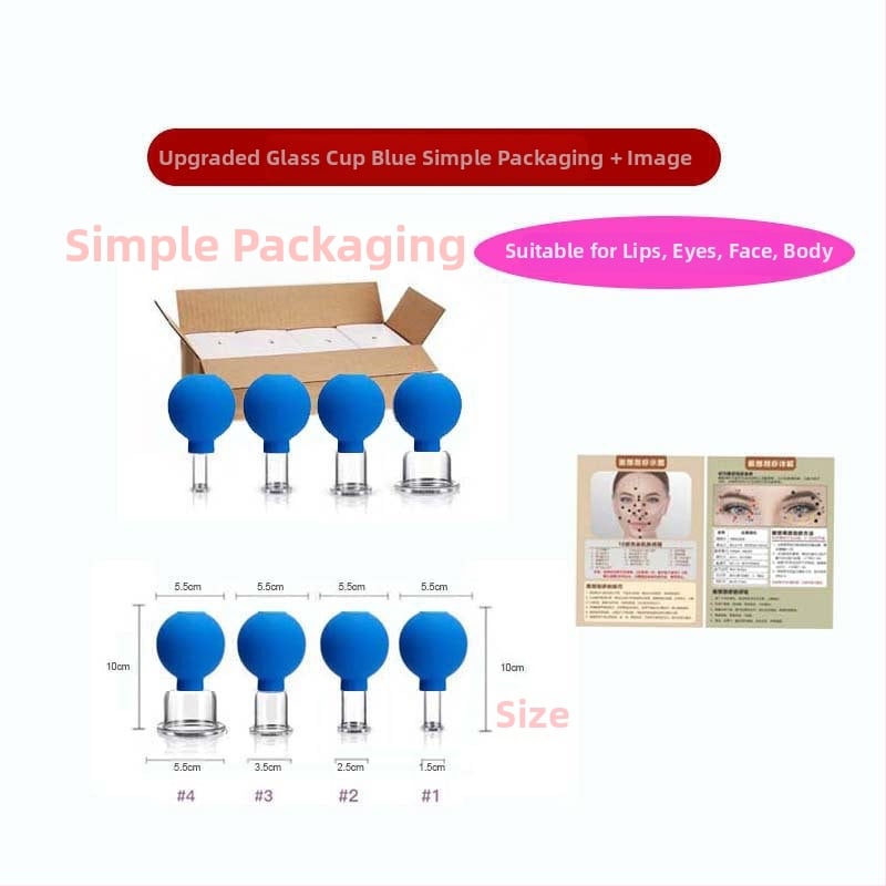 Set za cupping lica sa staklenim čašama, Pat le, 24 kom, 50 g po kom, prilagodljivo