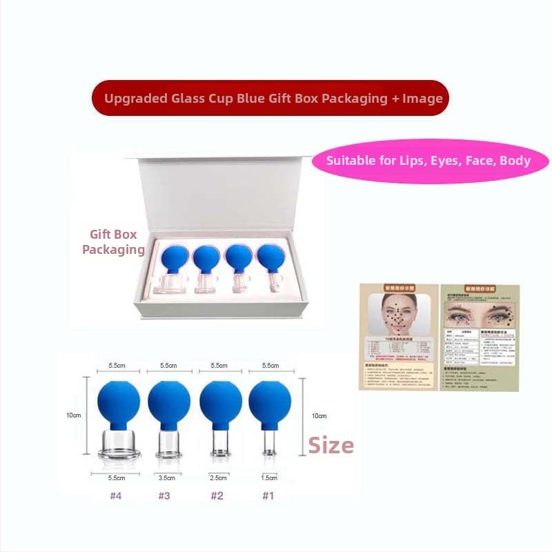 Set za cupping lica sa staklenim čašama, Pat le, 24 kom, 50 g po kom, prilagodljivo