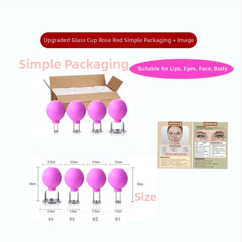 Set za cupping lica sa staklenim čašama, Pat le, 24 kom, 50 g po kom, prilagodljivo