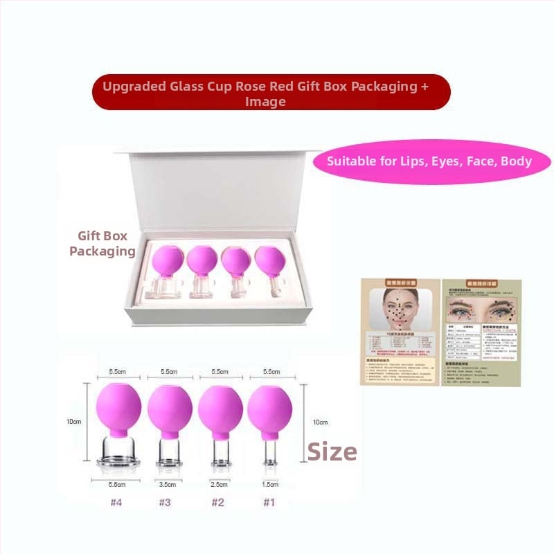 Set za cupping lica sa staklenim čašama, Pat le, 24 kom, 50 g po kom, prilagodljivo