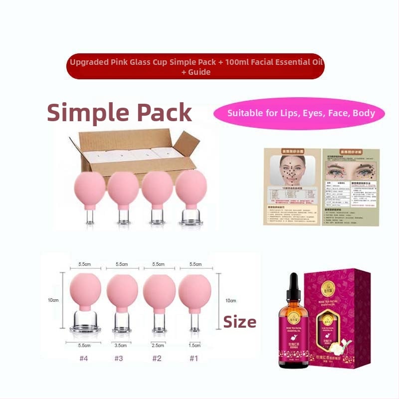 Set za cupping lica sa staklenim čašama, Pat le, 24 kom, 50 g po kom, prilagodljivo