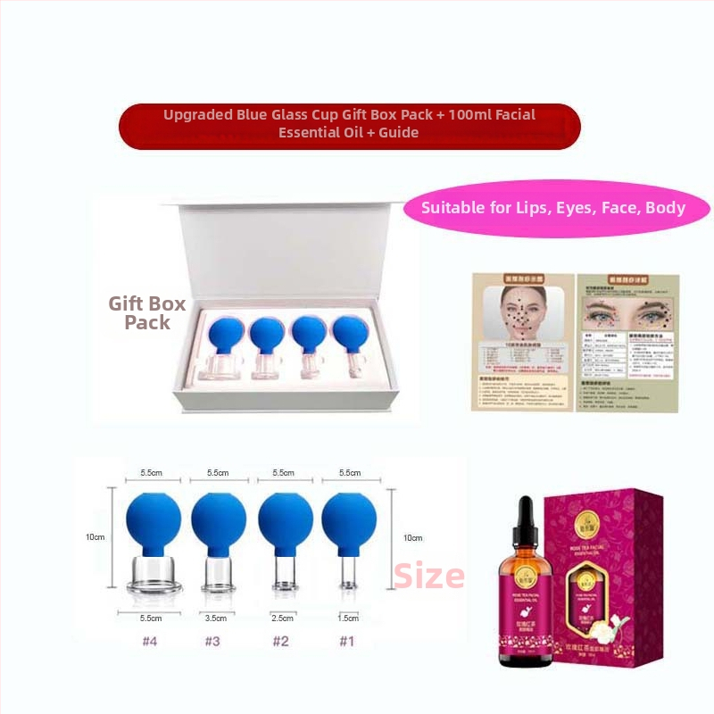 Set za cupping lica sa staklenim čašama, Pat le, 24 kom, 50 g po kom, prilagodljivo