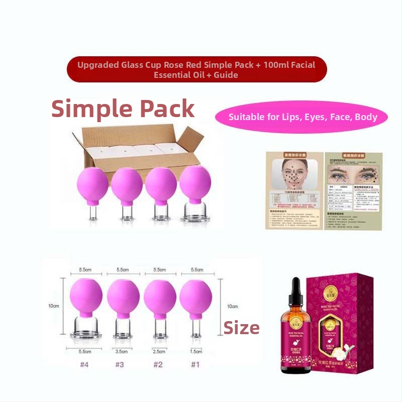 Set za cupping lica sa staklenim čašama, Pat le, 24 kom, 50 g po kom, prilagodljivo