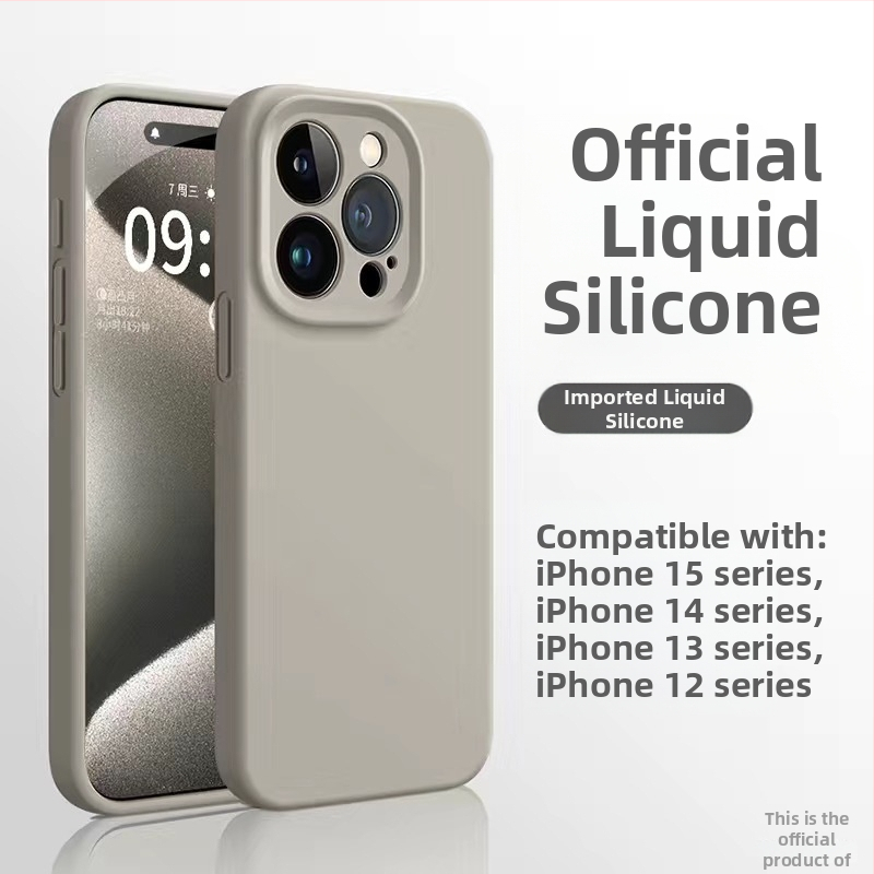 Tekutý silikónový kryt pre iPhone 12 Pro / 12 Pro Max / 13 Pro Max – jemný na dotyk, prémiová kvalita, proti nárazu, proti odtlačkom prstov