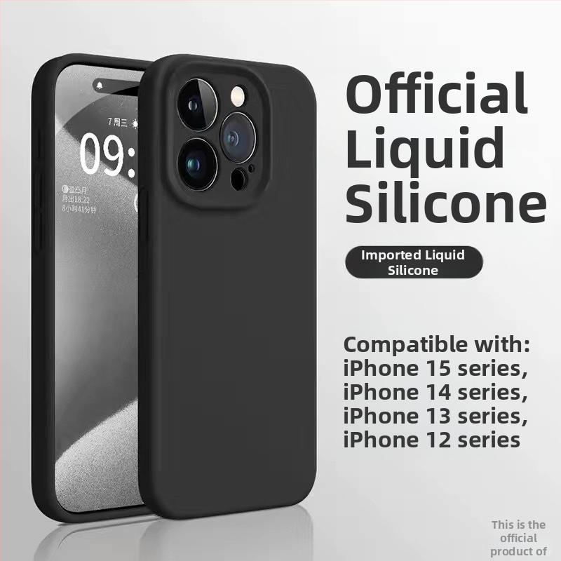 Tekutý silikónový kryt pre iPhone 12 Pro / 12 Pro Max / 13 Pro Max – jemný na dotyk, prémiová kvalita, proti nárazu, proti odtlačkom prstov
