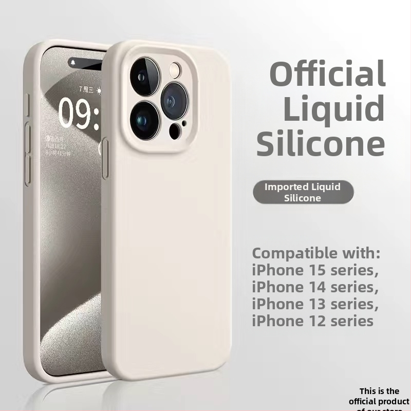 Tekutý silikónový kryt pre iPhone 12 Pro / 12 Pro Max / 13 Pro Max – jemný na dotyk, prémiová kvalita, proti nárazu, proti odtlačkom prstov