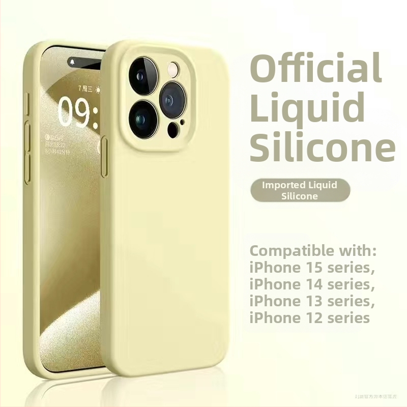 Tekutý silikónový kryt pre iPhone 12 Pro / 12 Pro Max / 13 Pro Max – jemný na dotyk, prémiová kvalita, proti nárazu, proti odtlačkom prstov