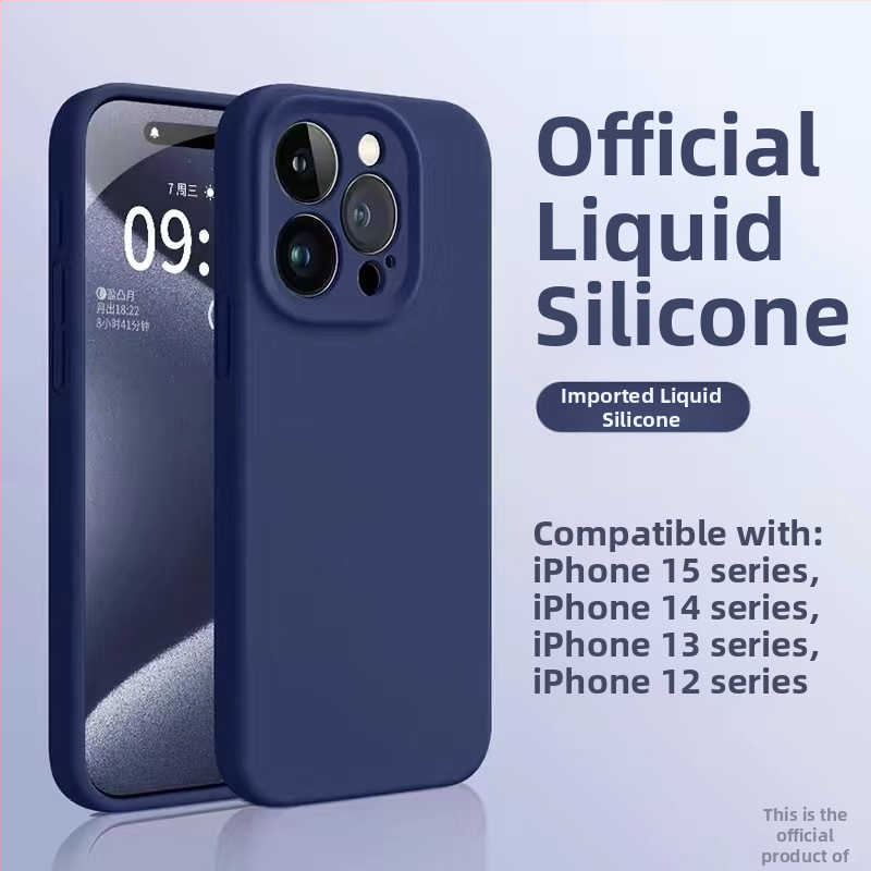 Tekutý silikónový kryt pre iPhone 12 Pro / 12 Pro Max / 13 Pro Max – jemný na dotyk, prémiová kvalita, proti nárazu, proti odtlačkom prstov