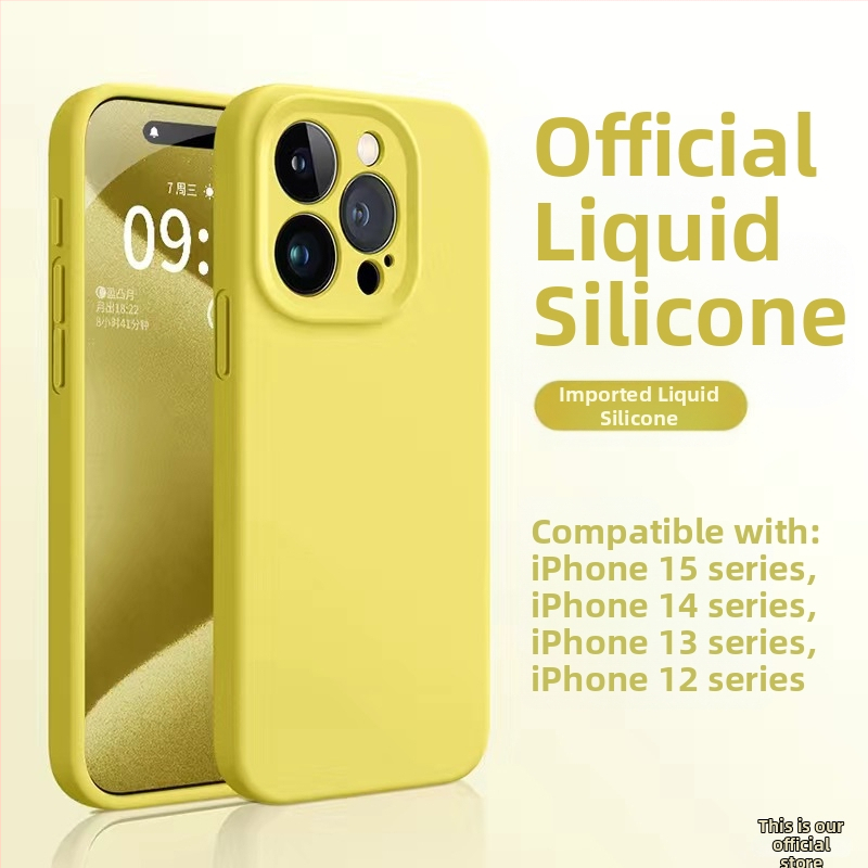 Tekutý silikónový kryt pre iPhone 12 Pro / 12 Pro Max / 13 Pro Max – jemný na dotyk, prémiová kvalita, proti nárazu, proti odtlačkom prstov