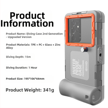 Водоустойчив калъф за телефон | Материали: PC и TPU; Ръчна изработка; Съвместим с iPhone 14, iPhone 13 Pro Max, iPhone 14 Max