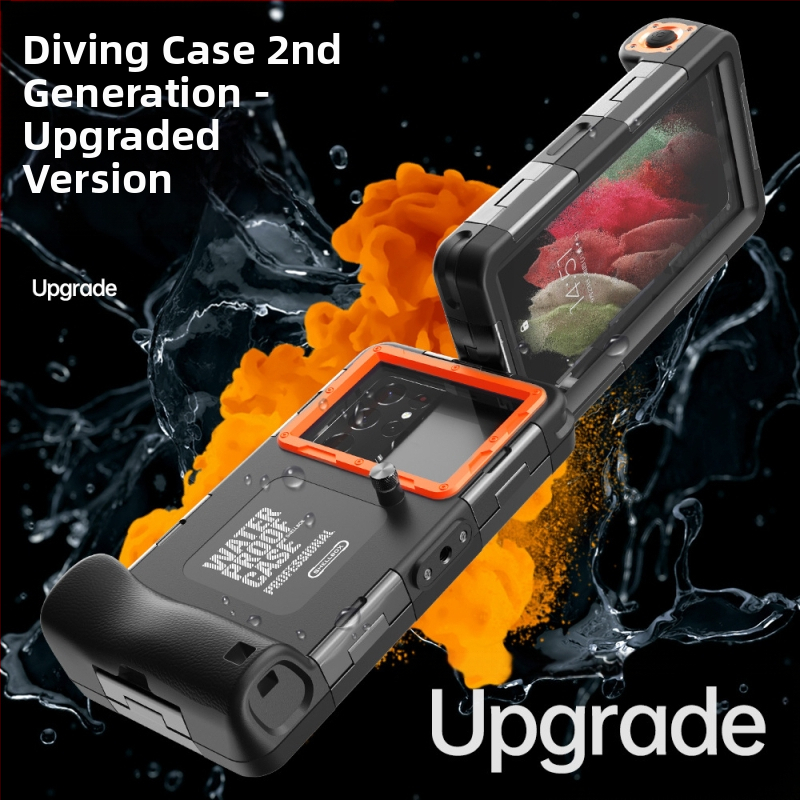 Carcasă de telefon impermeabilă | Materiale: PC și TPU; Fabricată manual; Compatibilă cu iPhone 14, iPhone 13 Pro Max, iPhone 14 Max