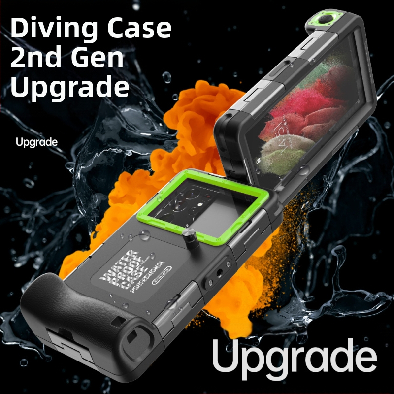 Carcasă de telefon impermeabilă | Materiale: PC și TPU; Fabricată manual; Compatibilă cu iPhone 14, iPhone 13 Pro Max, iPhone 14 Max