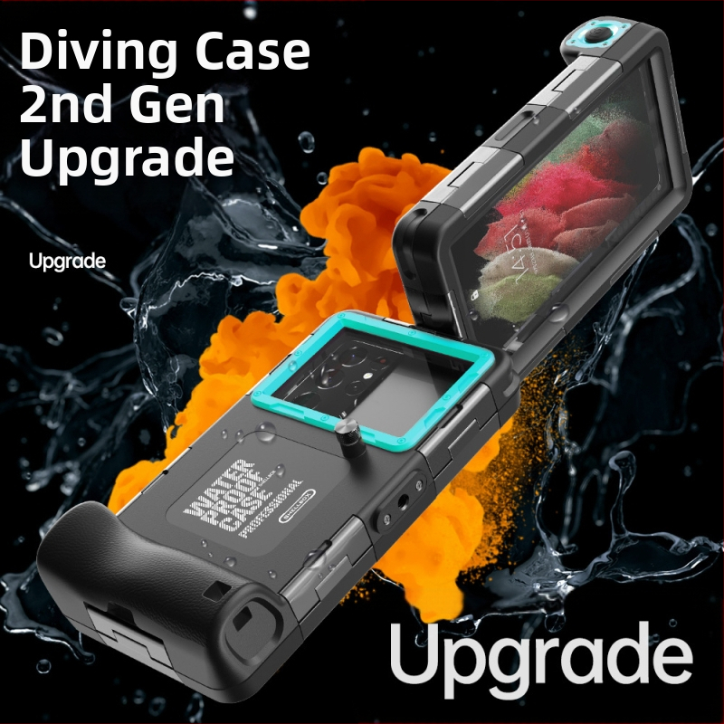 Carcasă de telefon impermeabilă | Materiale: PC și TPU; Fabricată manual; Compatibilă cu iPhone 14, iPhone 13 Pro Max, iPhone 14 Max