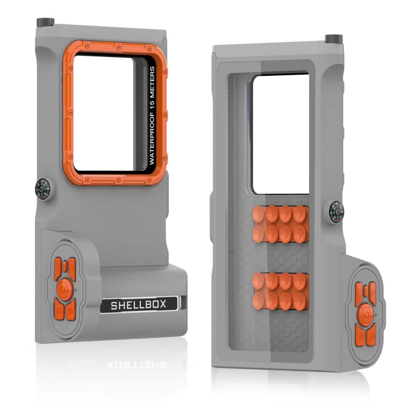 Carcasă de telefon impermeabilă | Materiale: PC și TPU; Fabricată manual; Compatibilă cu iPhone 14, iPhone 13 Pro Max, iPhone 14 Max