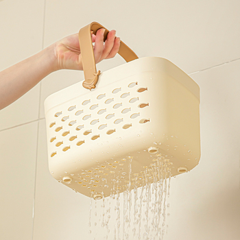 Κάδος αποθήκευσης μπάνιου - Φορητός κάδος από PP πλαστικό για μπάνιο, Μοντέρνος μινιμαλιστικός στυλ, μάρκα Hongfeng, λανσάρισμα 2024, 60 τεμάχια