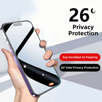 Μπροστινό προστατευτικό οθόνης για iPhone 16 σειρά — tempered glass, Anti-Fingerprint, Anti-Peeping, HD ματ, πλήρης κάλυψη οθόνης