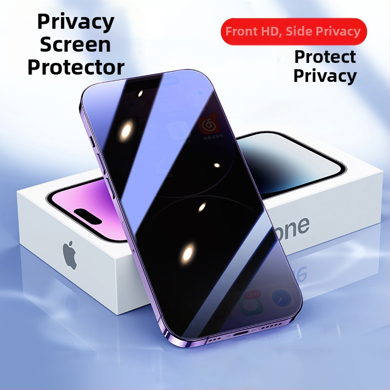 Esikäraani kaitse iPhone 16 seeria jaoks — karastatud klaas, anti-sõrmejäljed, anti-peeping, HD matt, täielik ekraanikatvus