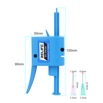 RL-062A Ενισχυτής σύριγνας για πιστόλι κόλλας, έμβολο ώθησης, χωρητικότητα 10cc/30cc