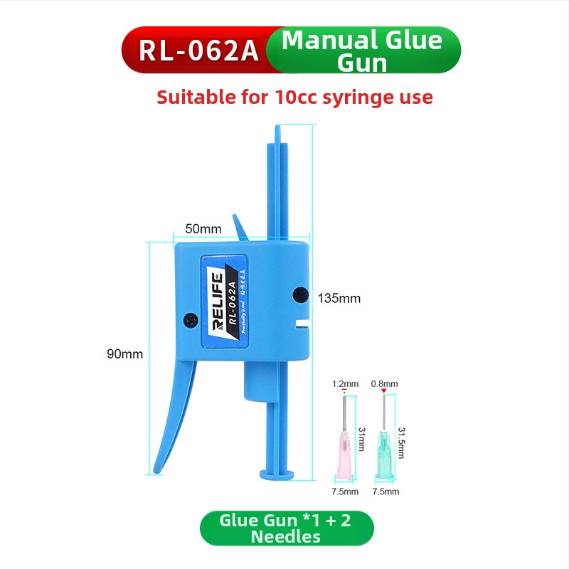 RL-062A Ενισχυτής σύριγνας για πιστόλι κόλλας, έμβολο ώθησης, χωρητικότητα 10cc/30cc