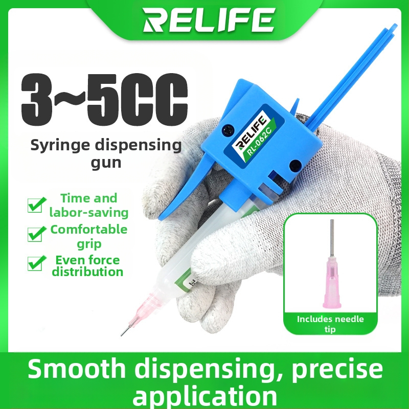 RL-062A Ενισχυτής σύριγνας για πιστόλι κόλλας, έμβολο ώθησης, χωρητικότητα 10cc/30cc