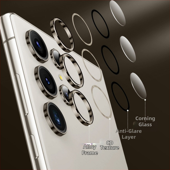 Προστατευτικό φακού για Samsung Galaxy S24/S24 Ultra/S24+ με αόρατο σχεδιασμό – θερμοσκληρυμένο γυαλί, αντιδακτυλικό φινίρισμα, κάλυμμα φακού