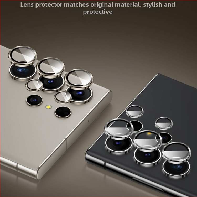 Ochranná fólia na objektív pre Samsung Galaxy S24/S24 Ultra/S24+ s neviditeľným dizajnom – tvrdené sklo, fólia na objektív, proti otlačkom prstov