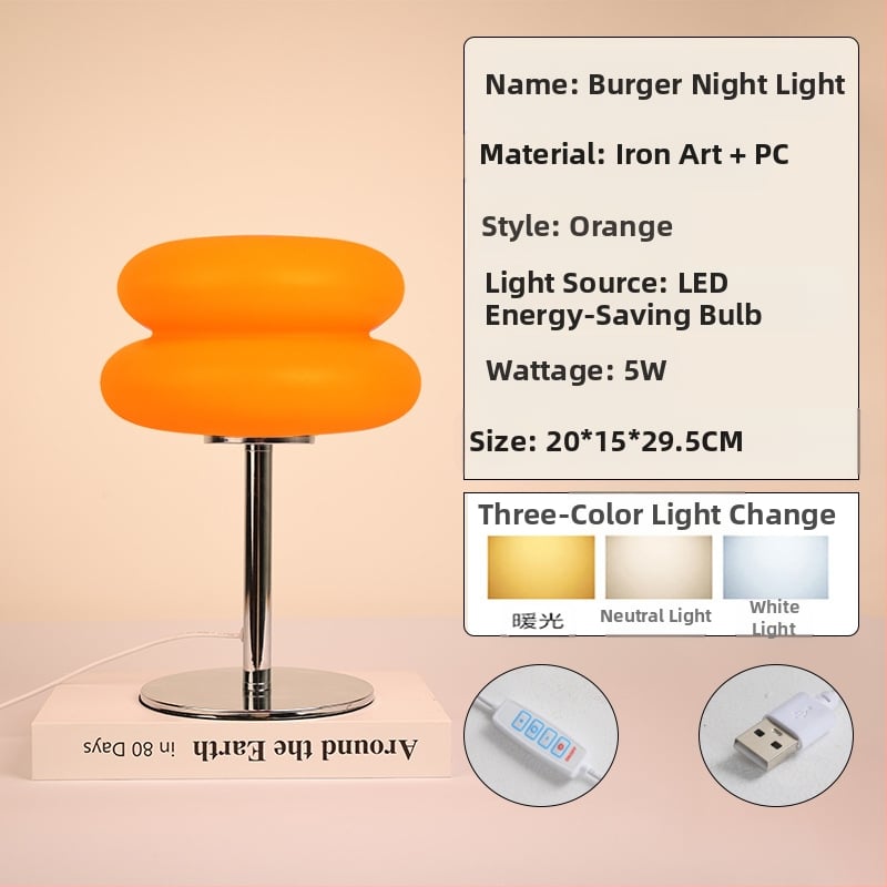 Stalo šviestuvas su Bauhaus postmoderniu dizainu, šiuolaikinis minimalistinis stilius, nakties šviesa, CE sertifikatas