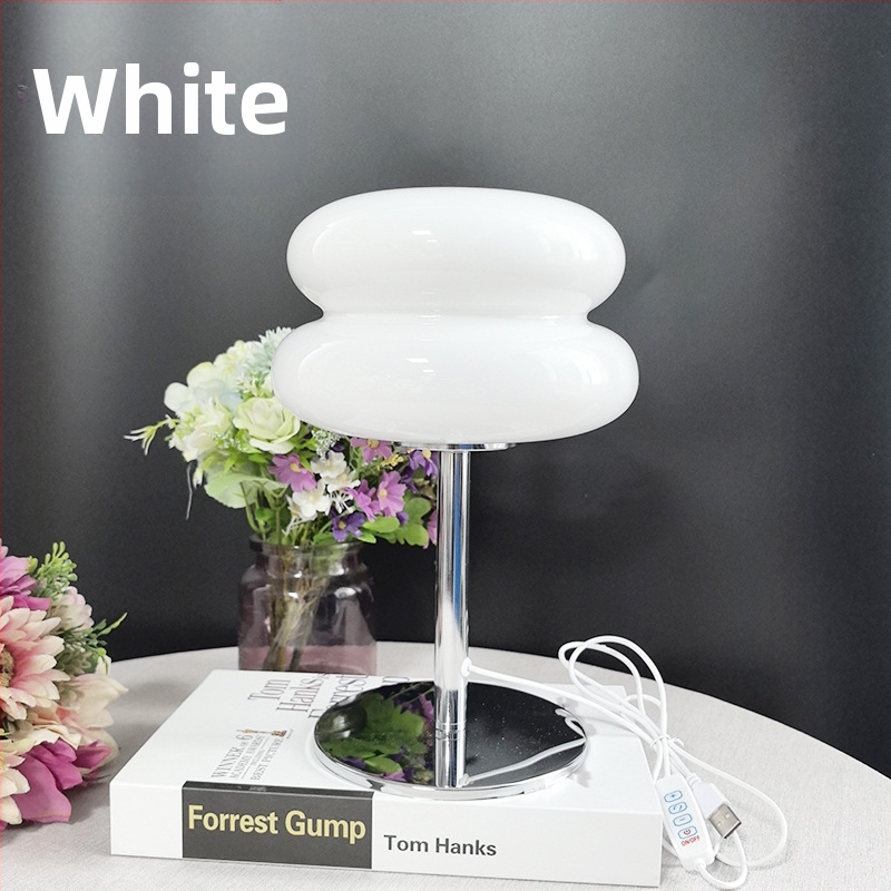 Stalo šviestuvas su Bauhaus postmoderniu dizainu, šiuolaikinis minimalistinis stilius, nakties šviesa, CE sertifikatas