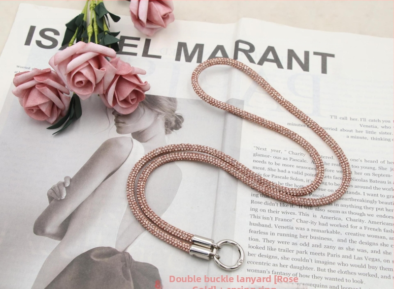 Телефонна каишка за врата с диамантени кристали, двойна катарама, тънък ремък, ръчна изработка