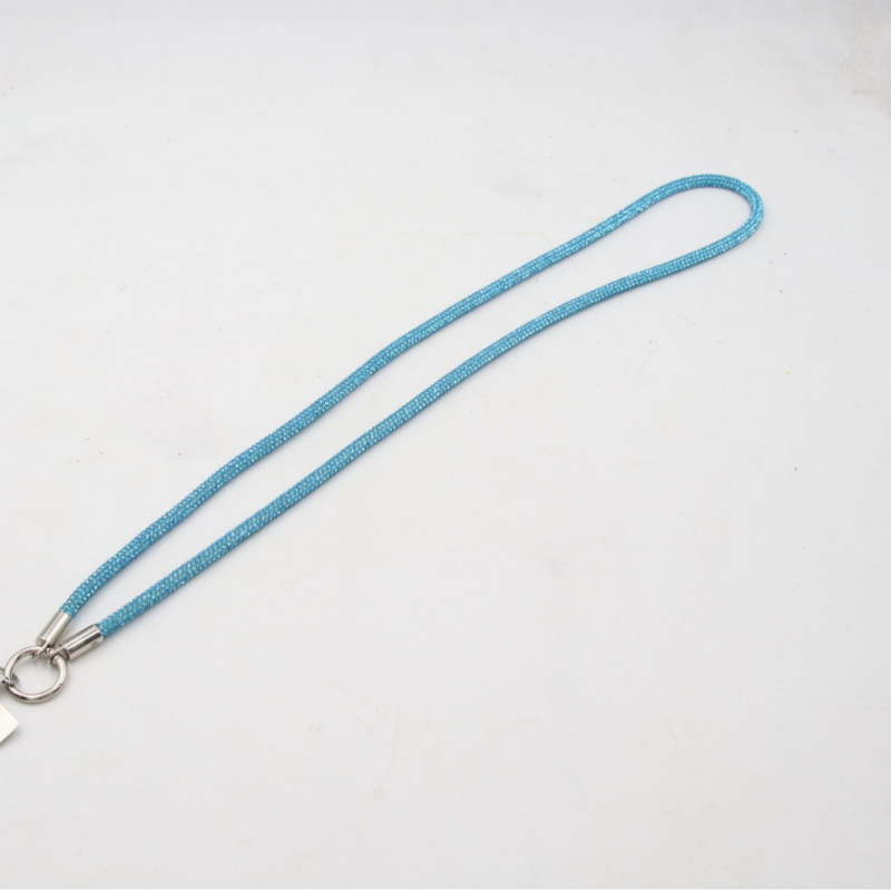 Телефонна каишка за врата с диамантени кристали, двойна катарама, тънък ремък, ръчна изработка