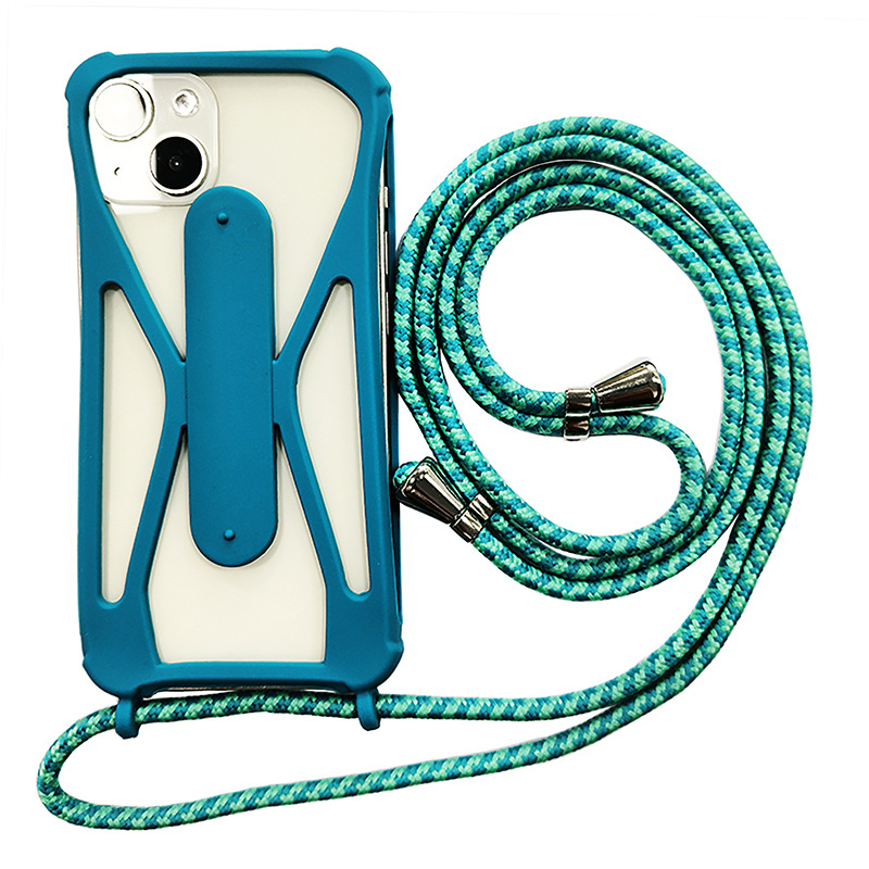 Husă universală din silicon pentru telefon, cu bretea crossbody, rezistentă la șocuri, protecție la cădere, disipare a căldurii