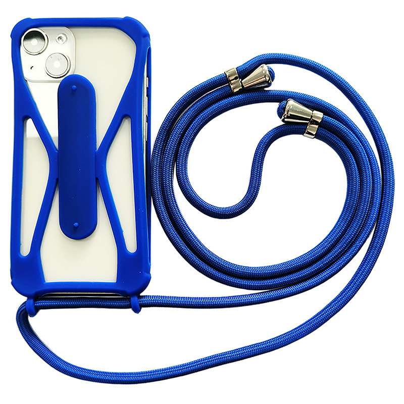 Husă universală din silicon pentru telefon, cu bretea crossbody, rezistentă la șocuri, protecție la cădere, disipare a căldurii