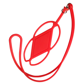 Silikoninis telefono dėklas su kaklo pakabuku, paprastas konstrukcijos, galimybė spausdinti individualų motyvą, karšto presavimo procesas, šilumos išsklaida, atsparumas dėvėjimuisi ir kritimams