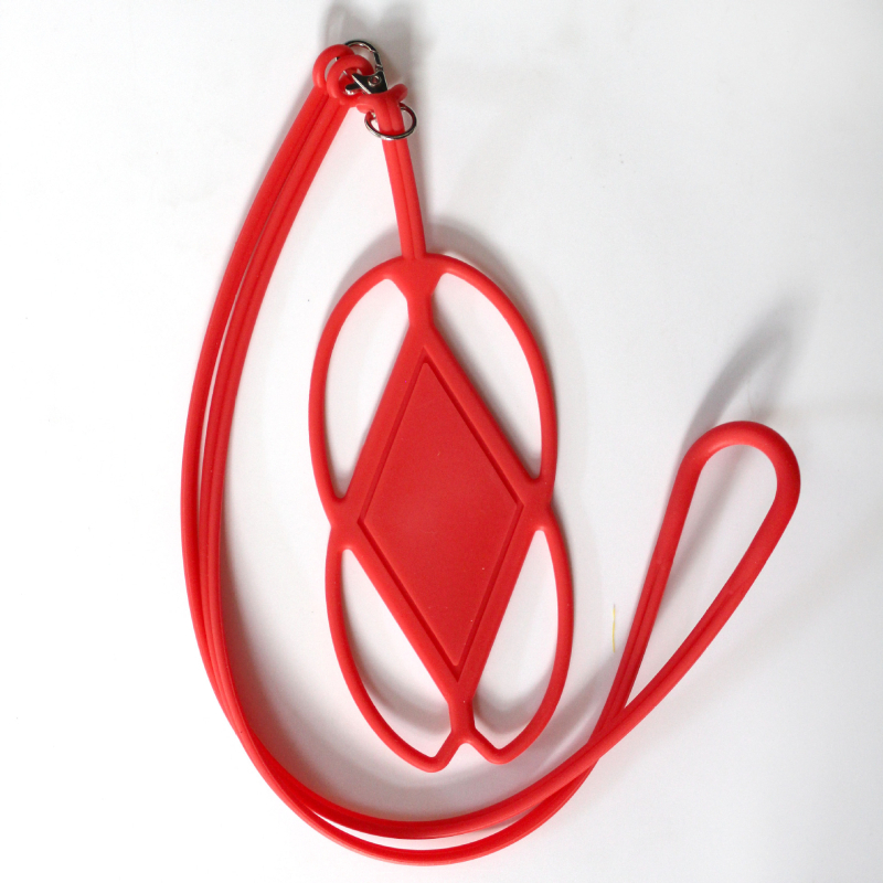 Silikoninis telefono dėklas su kaklo pakabuku, paprastas konstrukcijos, galimybė spausdinti individualų motyvą, karšto presavimo procesas, šilumos išsklaida, atsparumas dėvėjimuisi ir kritimams