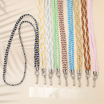 Κορδόνι κινητού – χειροποίητο, κορεατικού στυλ, αλυσίδα crossbody, ύφασμα πολυεστέρα-βαμβάκι, με κλιπ αποφυγής απώλειας
